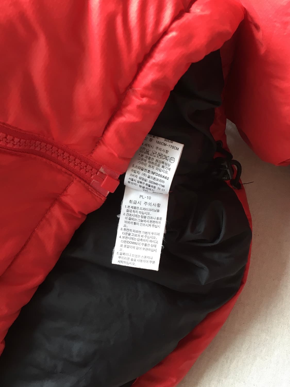 노스페이스 가슴로고 눕시패딩 상품이미지6