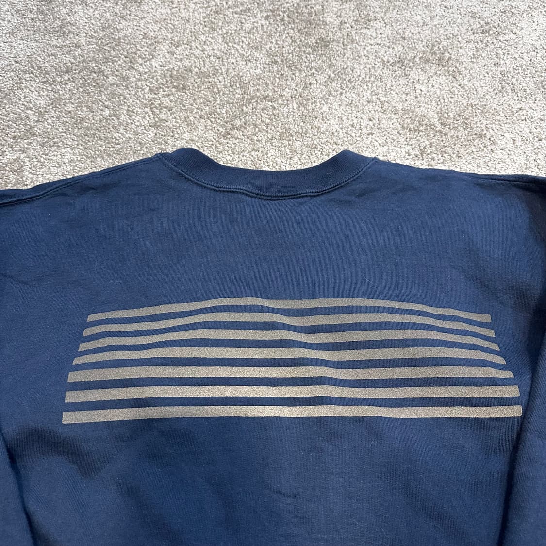 USA 빈티지 코스트가드 네이비 크루넥 스웨셔츠L 상품이미지6