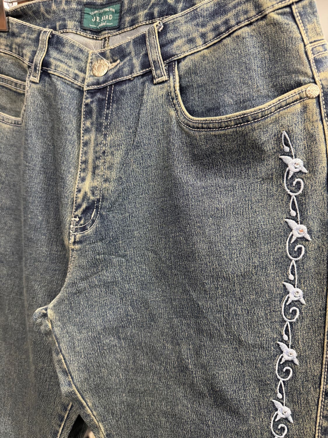 japanese vintage jie bird 여성 부츠컷 데님팬츠 상품이미지2