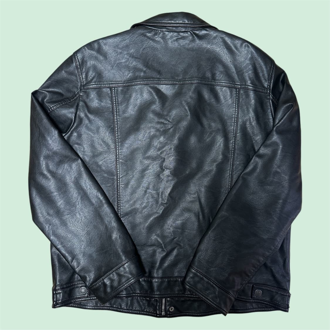 리바이스 레더 트러커 자켓 BLACK XL 상품이미지5