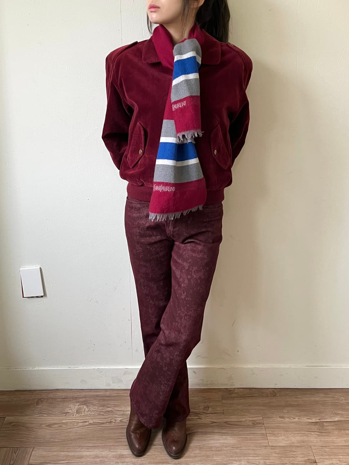 YSL 울 파스텔 머플러 상품이미지7