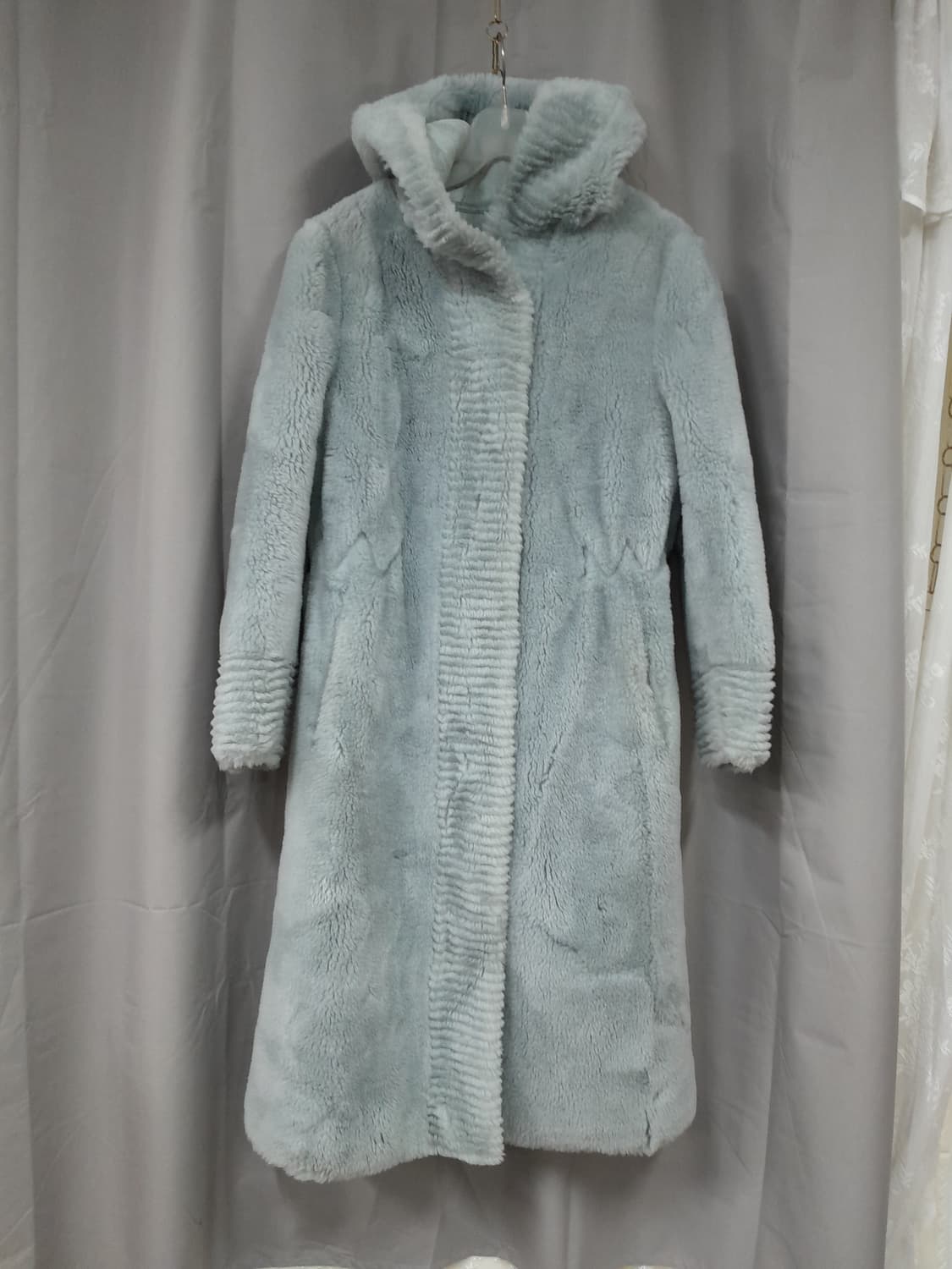 양털 후드 롱코트 55 상품이미지2