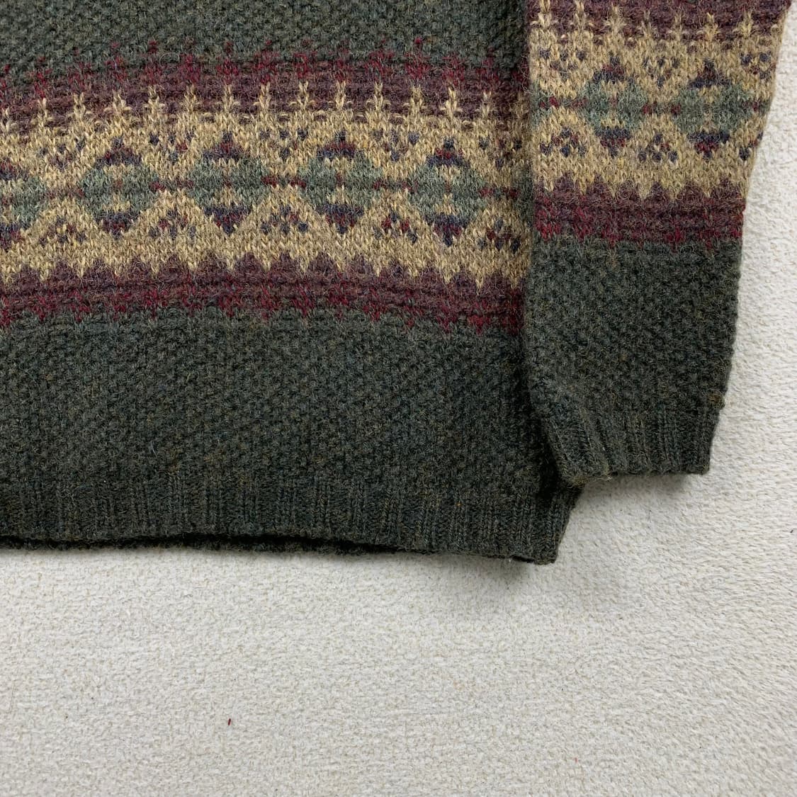 90s 울리치 USA메이드 빈티지 패턴 울 니트  상품이미지4