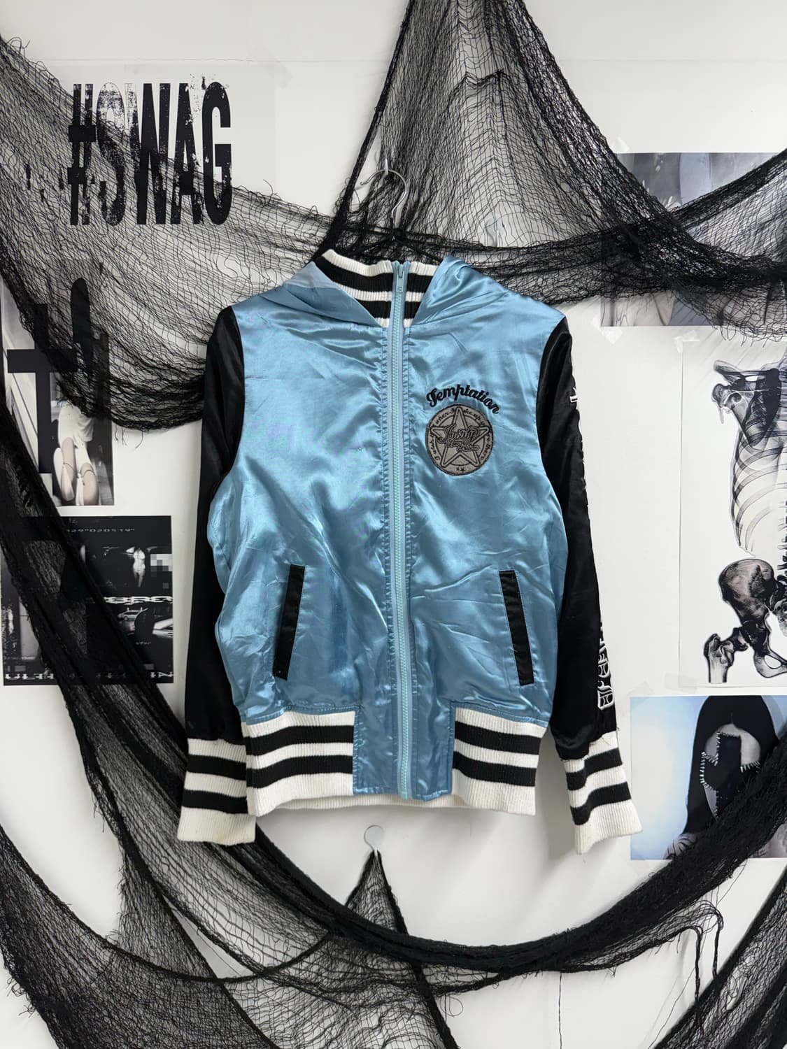 00s lettering detailed hood zipup 상품이미지3