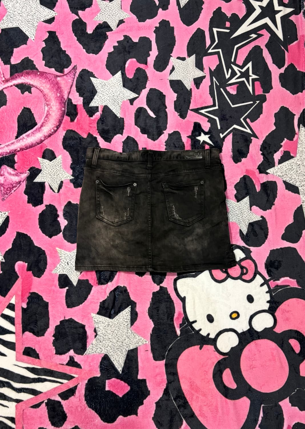 Grunge Washing damage Mini Skirt 상품이미지4