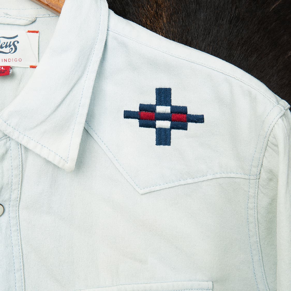 [XL] 데우스 나바호 스티치 웨스턴 데님셔츠  상품이미지3