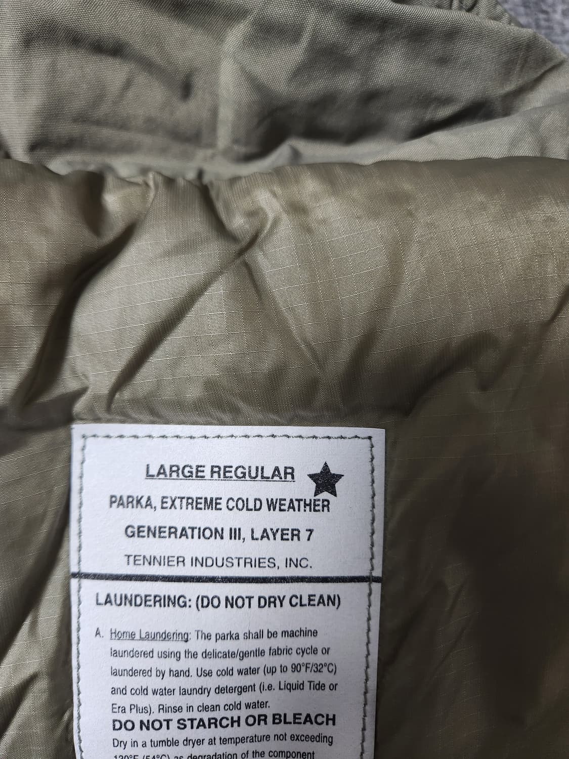 미군 ECWCS 프리마로프트 레벨7 파카 상품이미지3