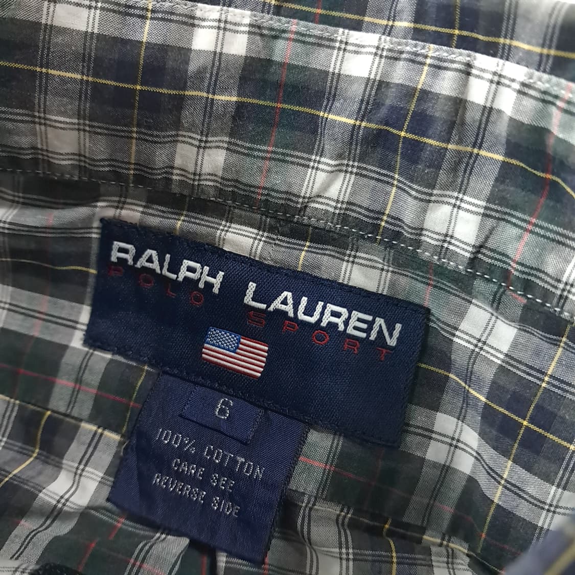 CK398 FREE 폴로 90s 스포츠 클래식 타탄체크 크롭 셔츠 자켓 상품이미지3
