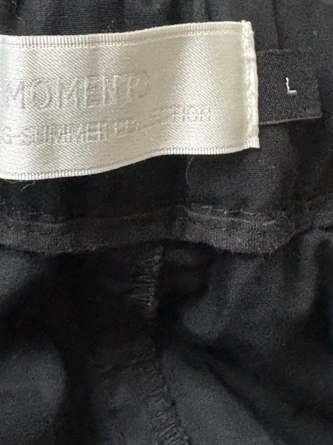 아모멘토 투턱 와이드 쇼츠 블랙 L 상품이미지2