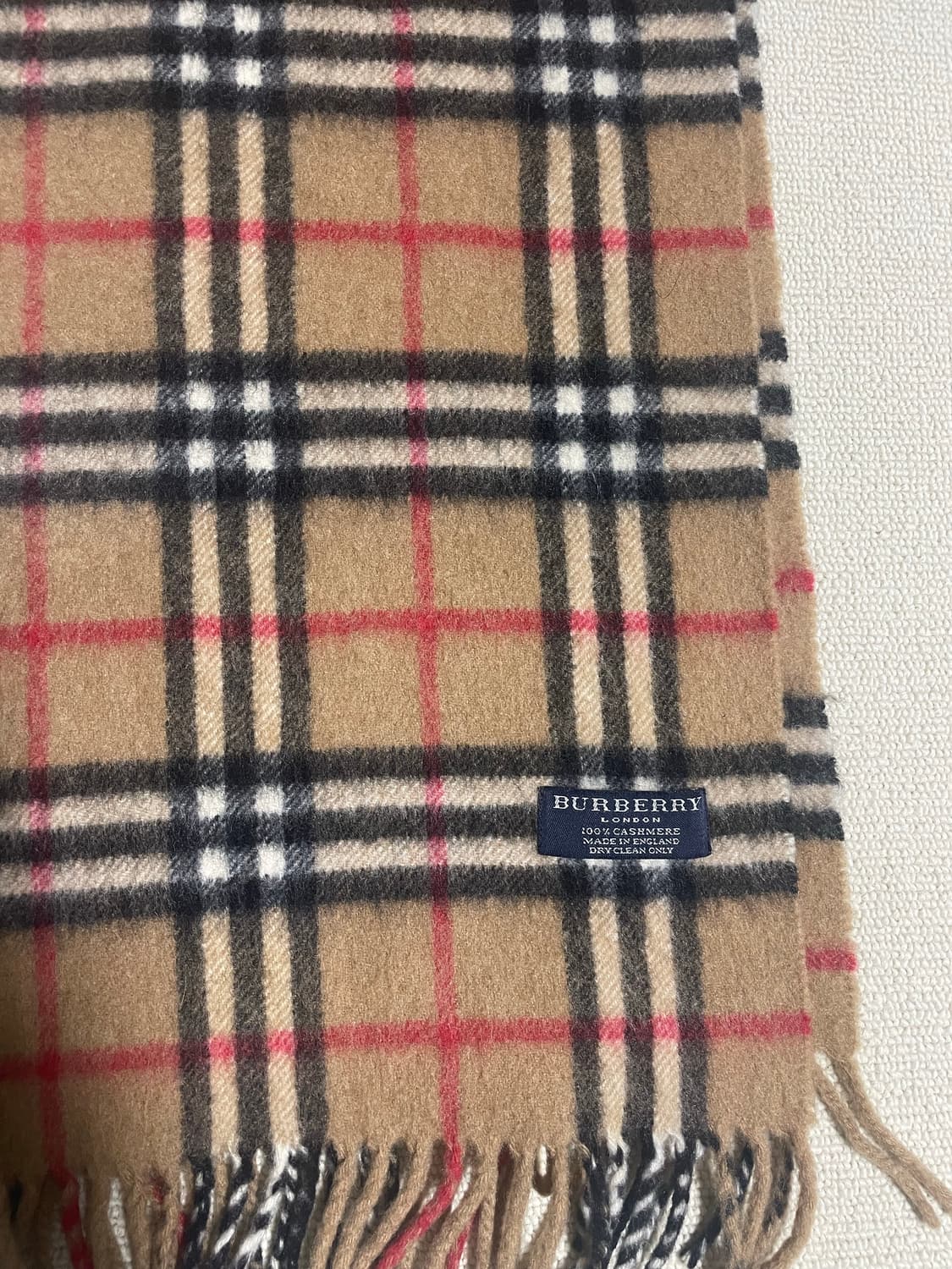 버버리 체크 캐시미어 머플러 상품이미지1