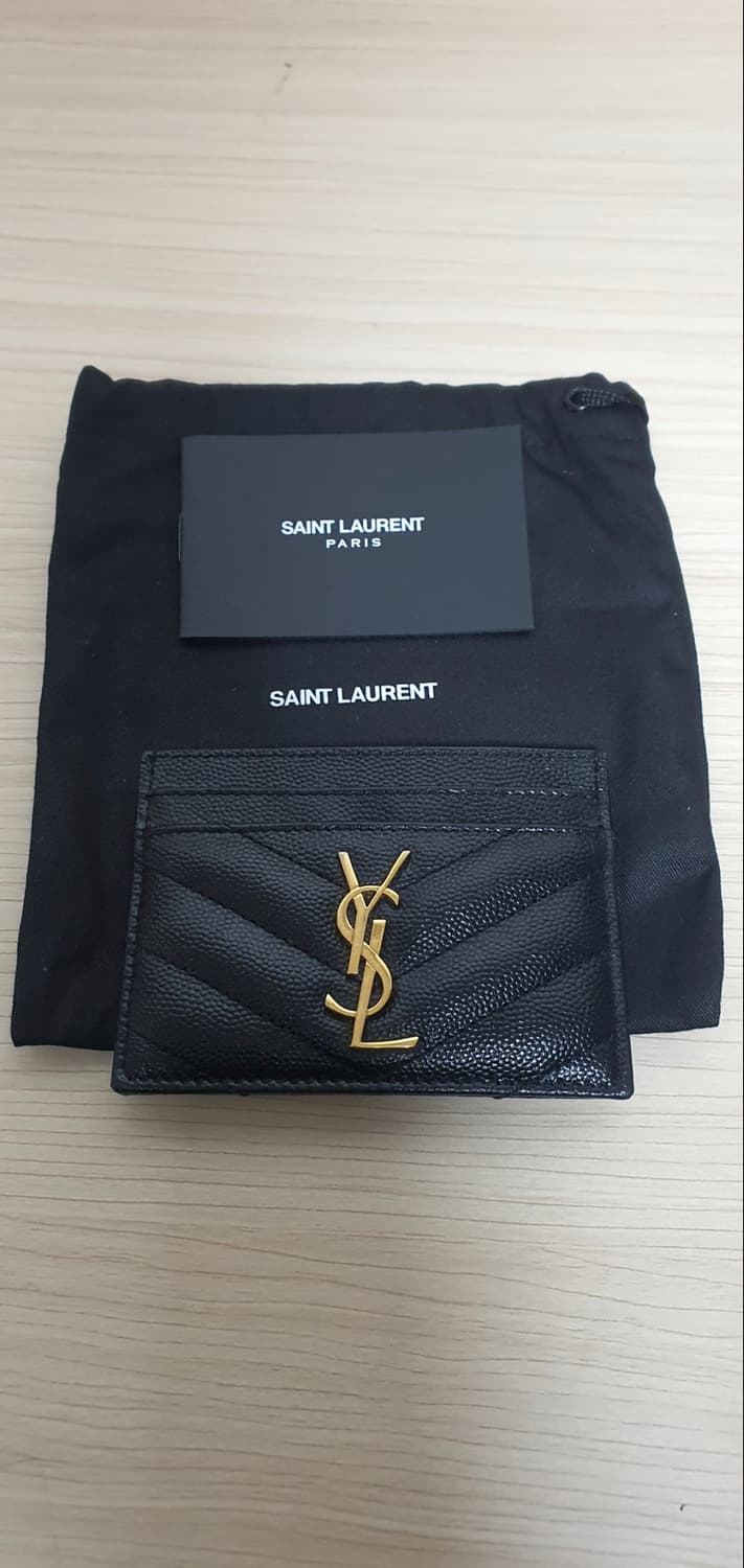 입생로랑 생로랑 카드지갑/지갑 새상품급 정품 금장(감정O) 상품이미지1