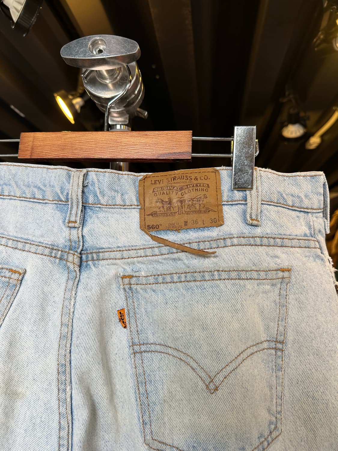 90s 리바이스560 데님 팬츠 36x30 made in usa 상품이미지6