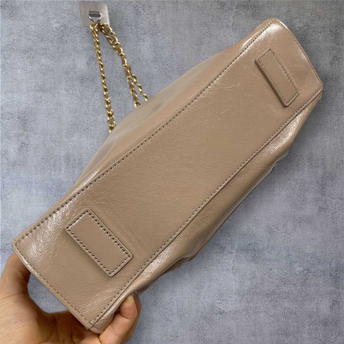 질스튜어트 Jillstuart 핑크베이지 코코 체인 드로스트링 숄더백 M 상품이미지4