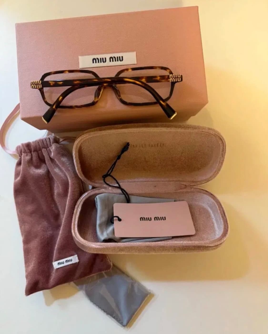 미우미우 SMU 51LF 호피 리가드 안경 풀박스 상품이미지1