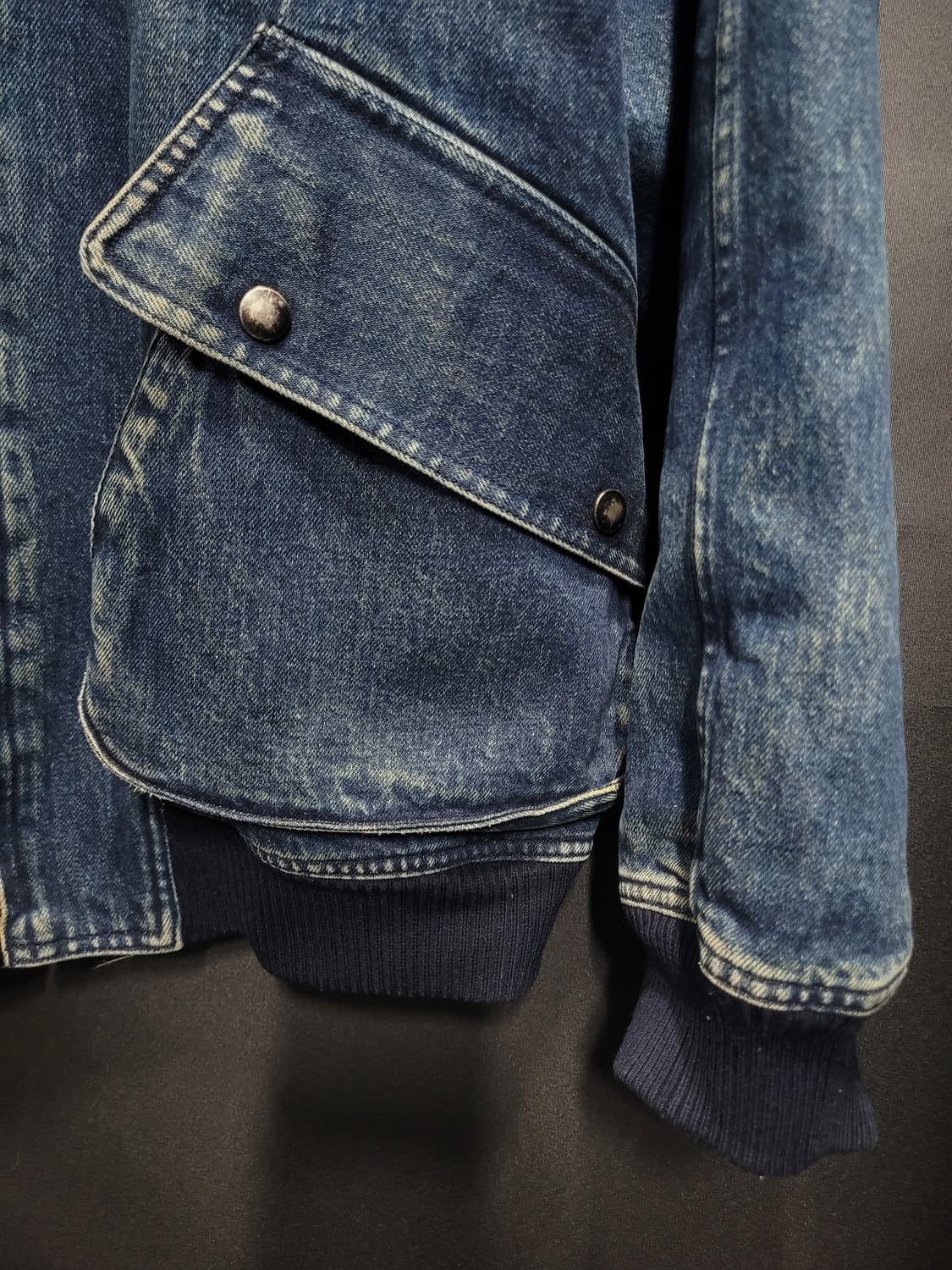 이세이미야케 아카이브 IS Logo Patch Denim Bomber  상품이미지4