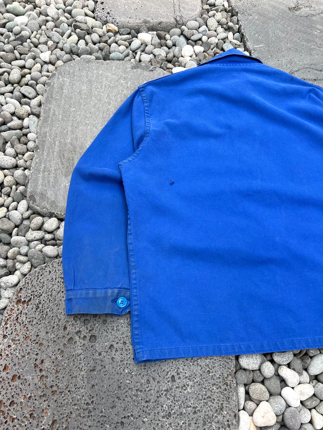OLD VINTAGE WASHING BLUE FRENCH 프렌치워크자켓 상품이미지7