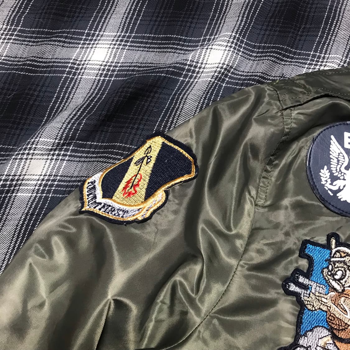 90-00s 재팬 복각 항공자켓 flying type l-2b xxl 상품이미지4