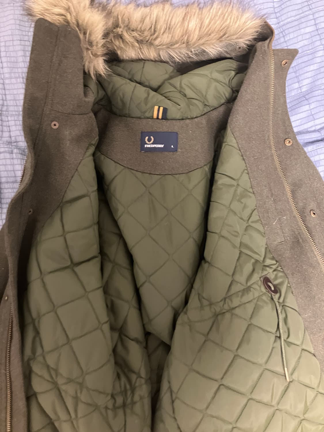 (L) 프레드페리 피쉬테일 야상 코트 개파카 m65 상품이미지4