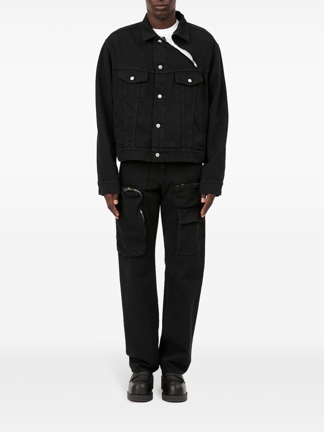 MM6 크롭데님 짚업/버튼플라이 트러커 상품이미지9