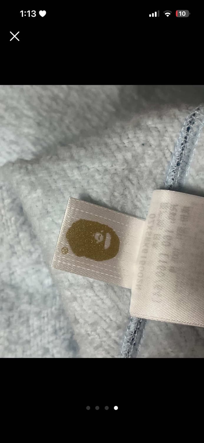 베이프 주니어 블루 후드집업 상품이미지3