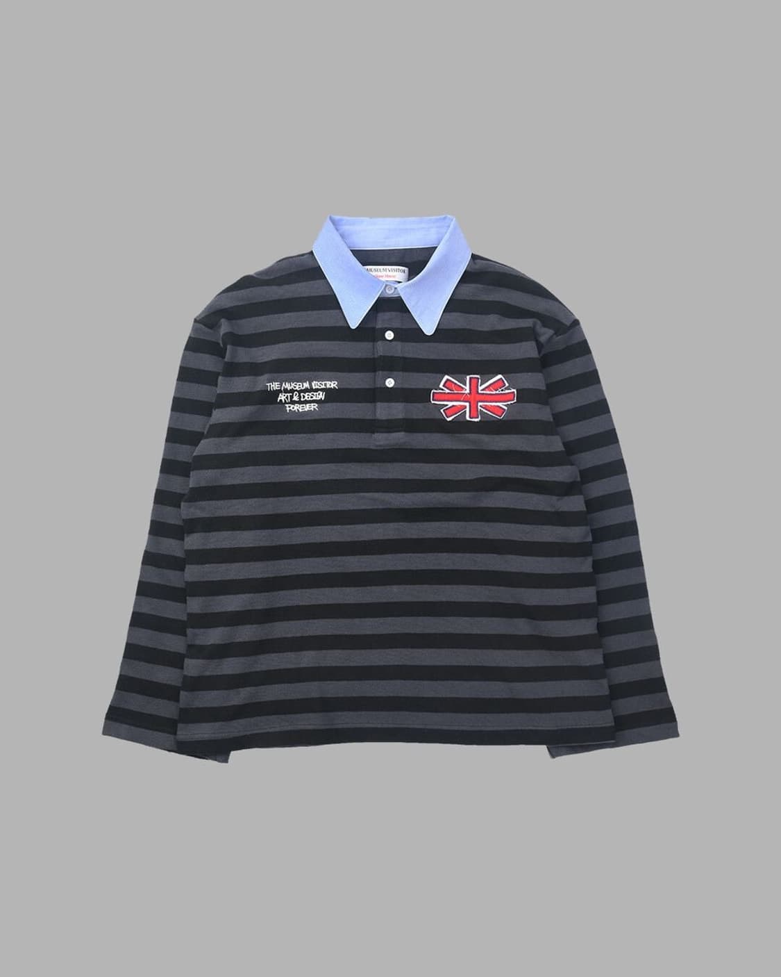 더뮤지엄비지터 패치워크 스트라이프 L 구매글 상품이미지1