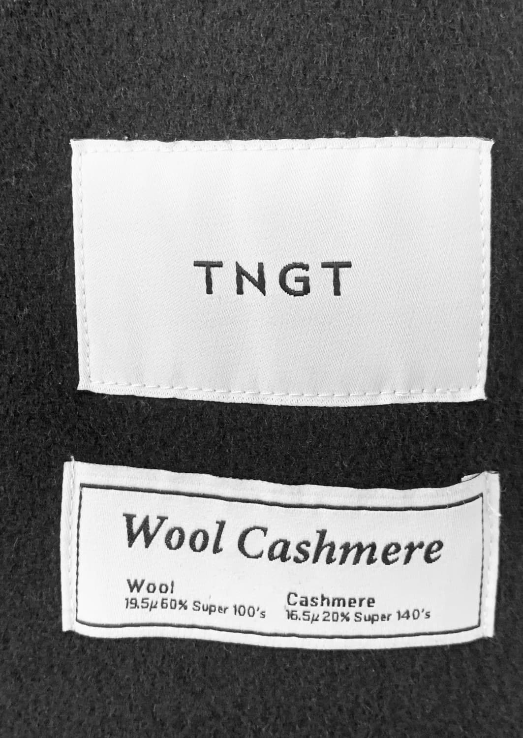 tngt 캐시미어 로브 발마칸 코트 블랙 핸드메이드 상품이미지8