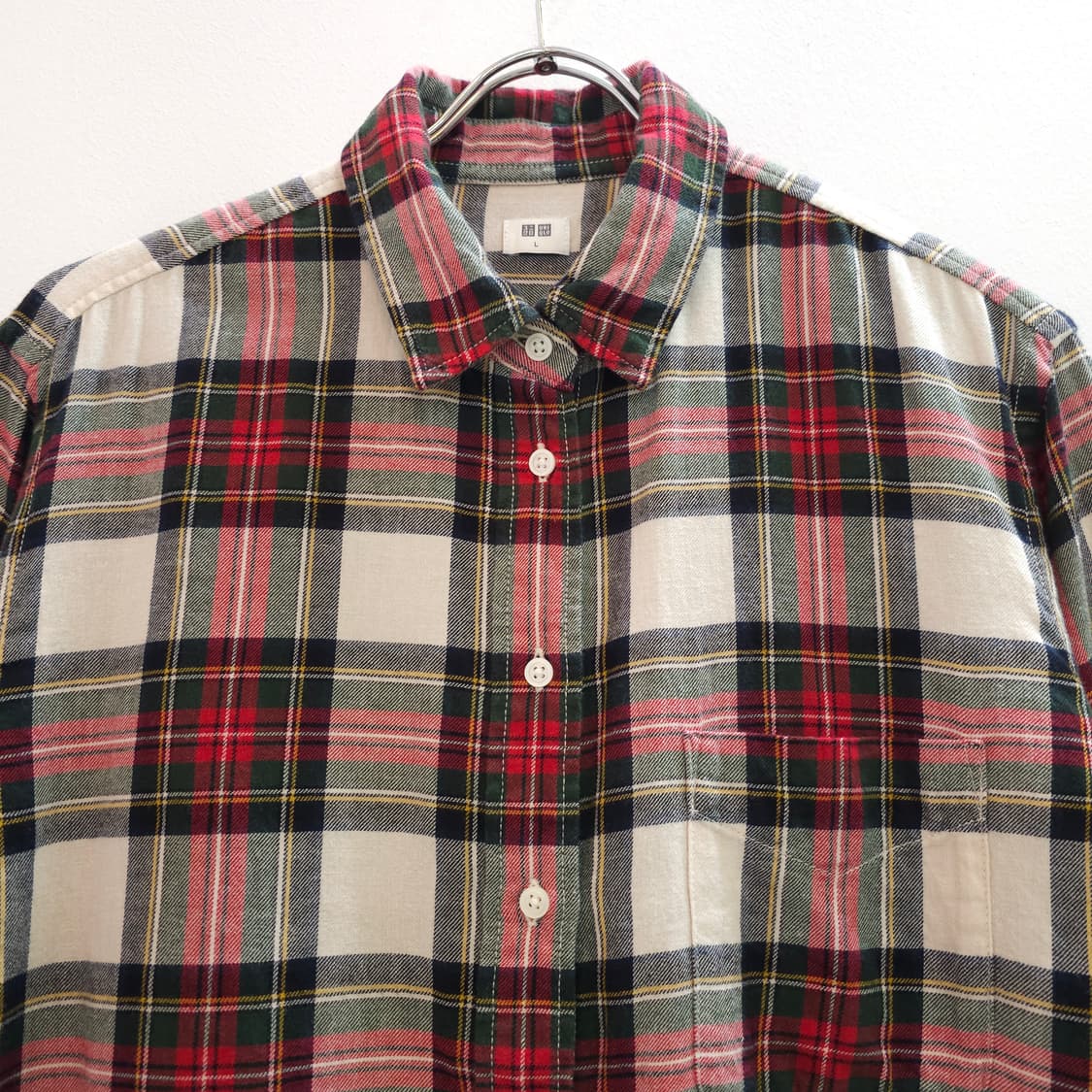 JPN 유니클로 크리스마스 플란넬 체크셔츠 상품이미지2