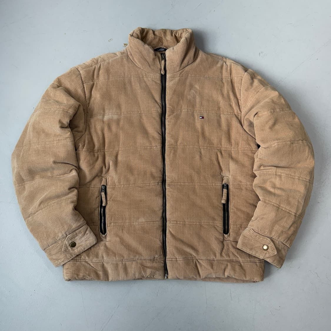 타미힐피거 코듀로이 푸퍼 패딩 베이지 상품이미지2