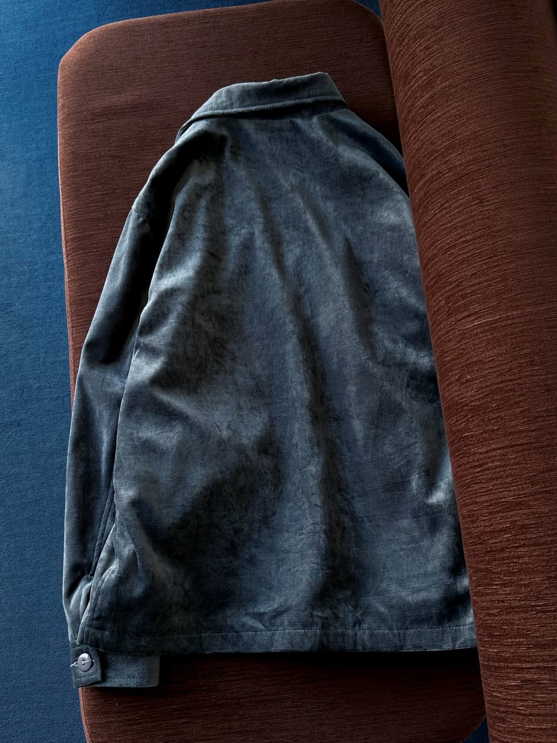 Velour fabric zip single jacket 상품이미지7