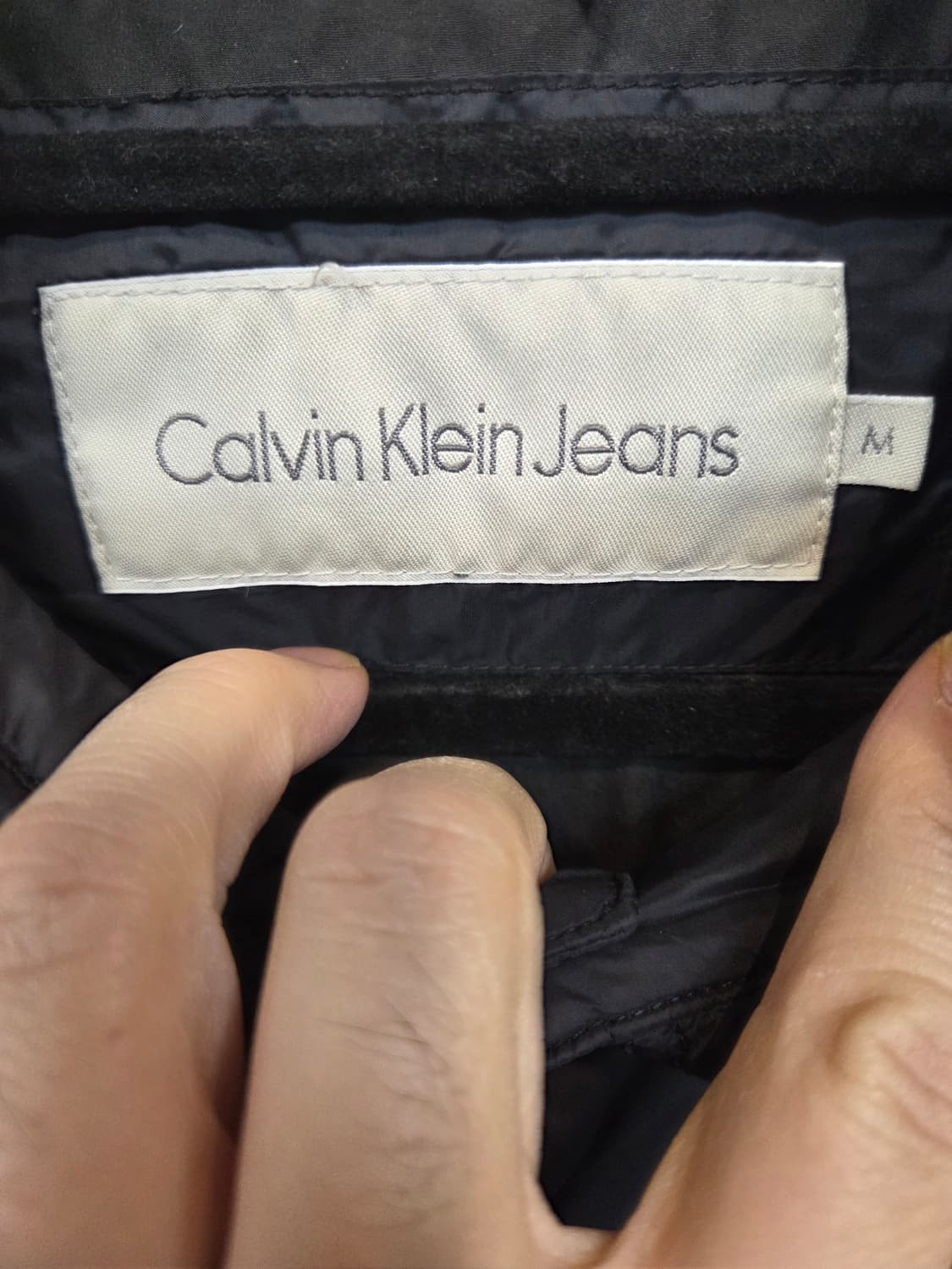 켈빈클라인 경량 카라 패딩자켓 m 상품이미지3