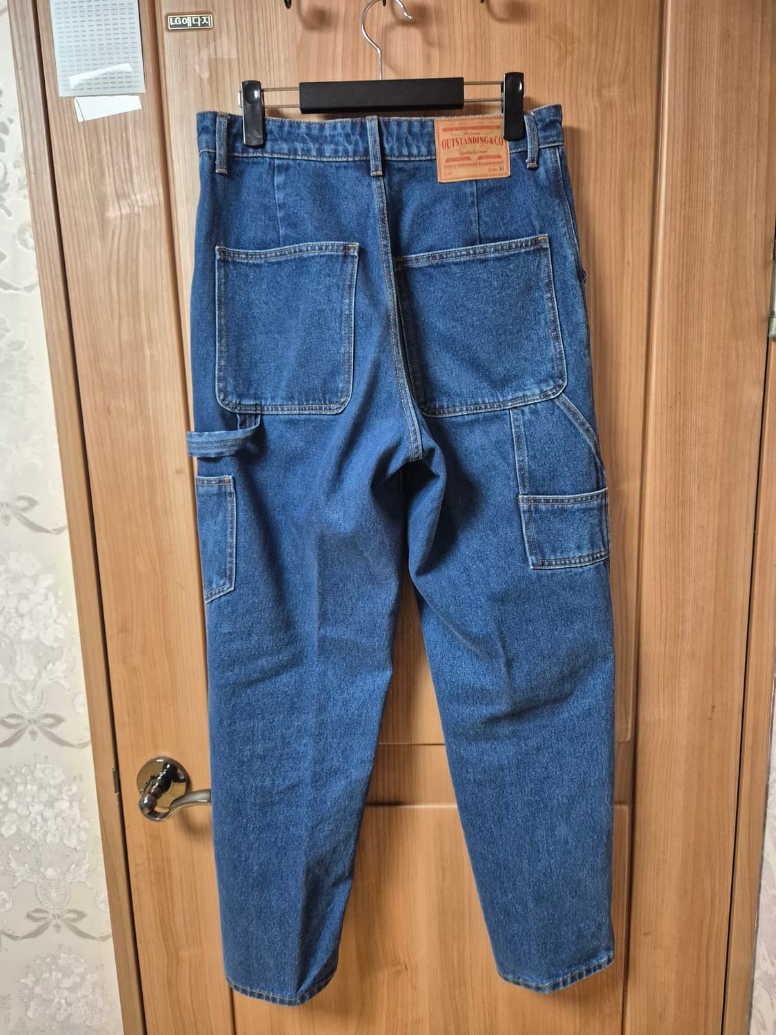 아웃스탠딩 카펜터 더블니 데님 중청 S 상품이미지2