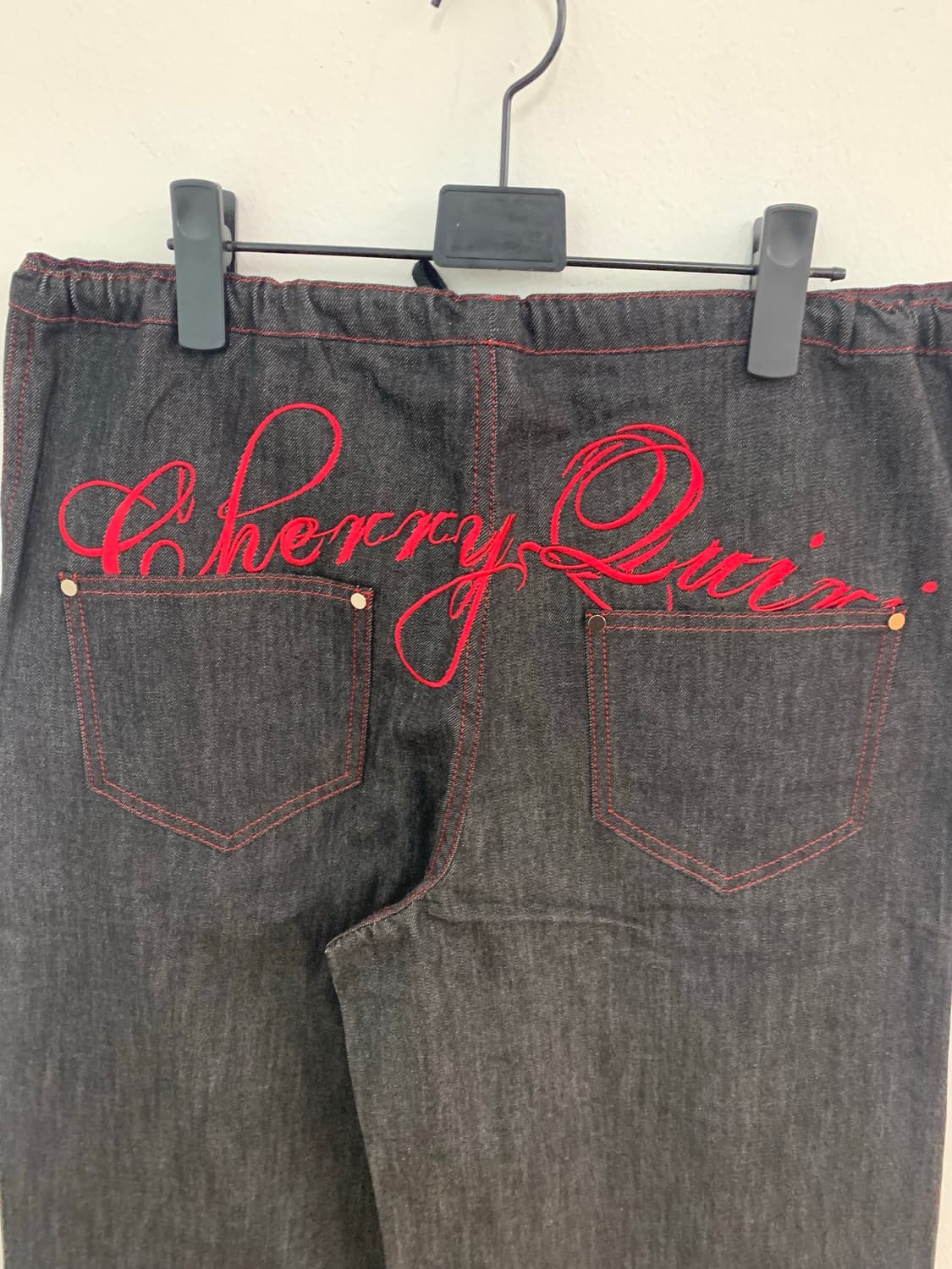 CHERRYQUIRI LACE LAYERED ROLL UP DENIM - 상품이미지4