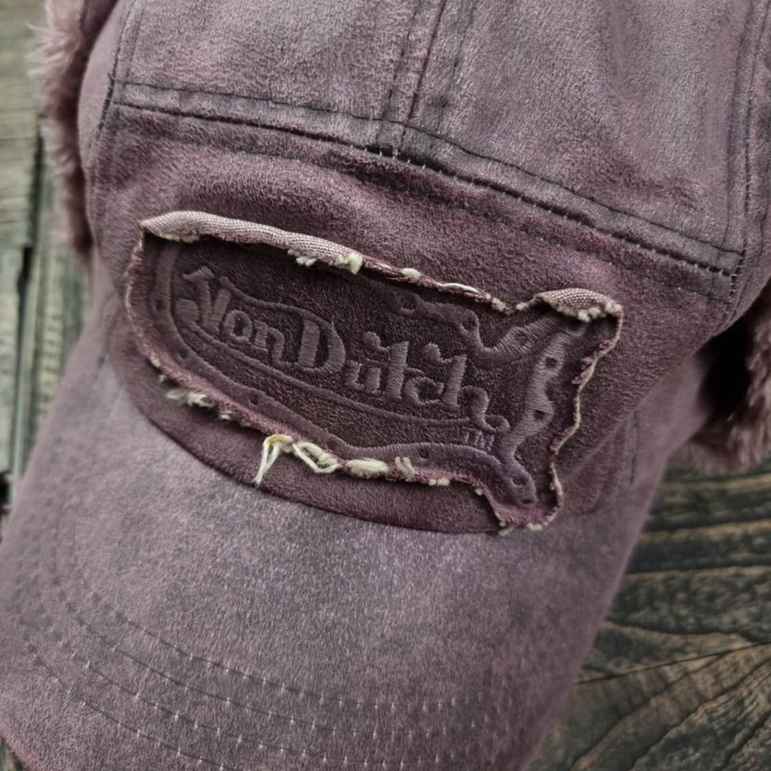 [본더치] 빅로고 Y2K 빈티지 스웨드 트루퍼 캡 M16387  상품이미지6