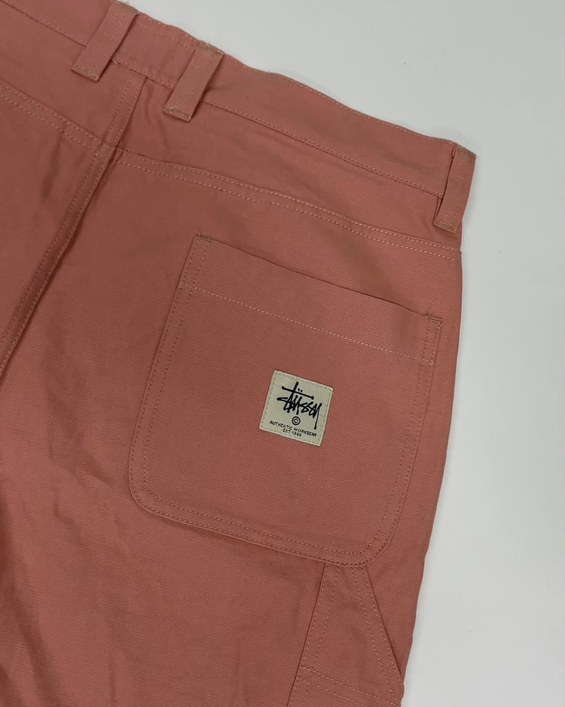 [M] 스투시 00s 더블니 워크 팬츠 더스티 핑크 상품이미지5