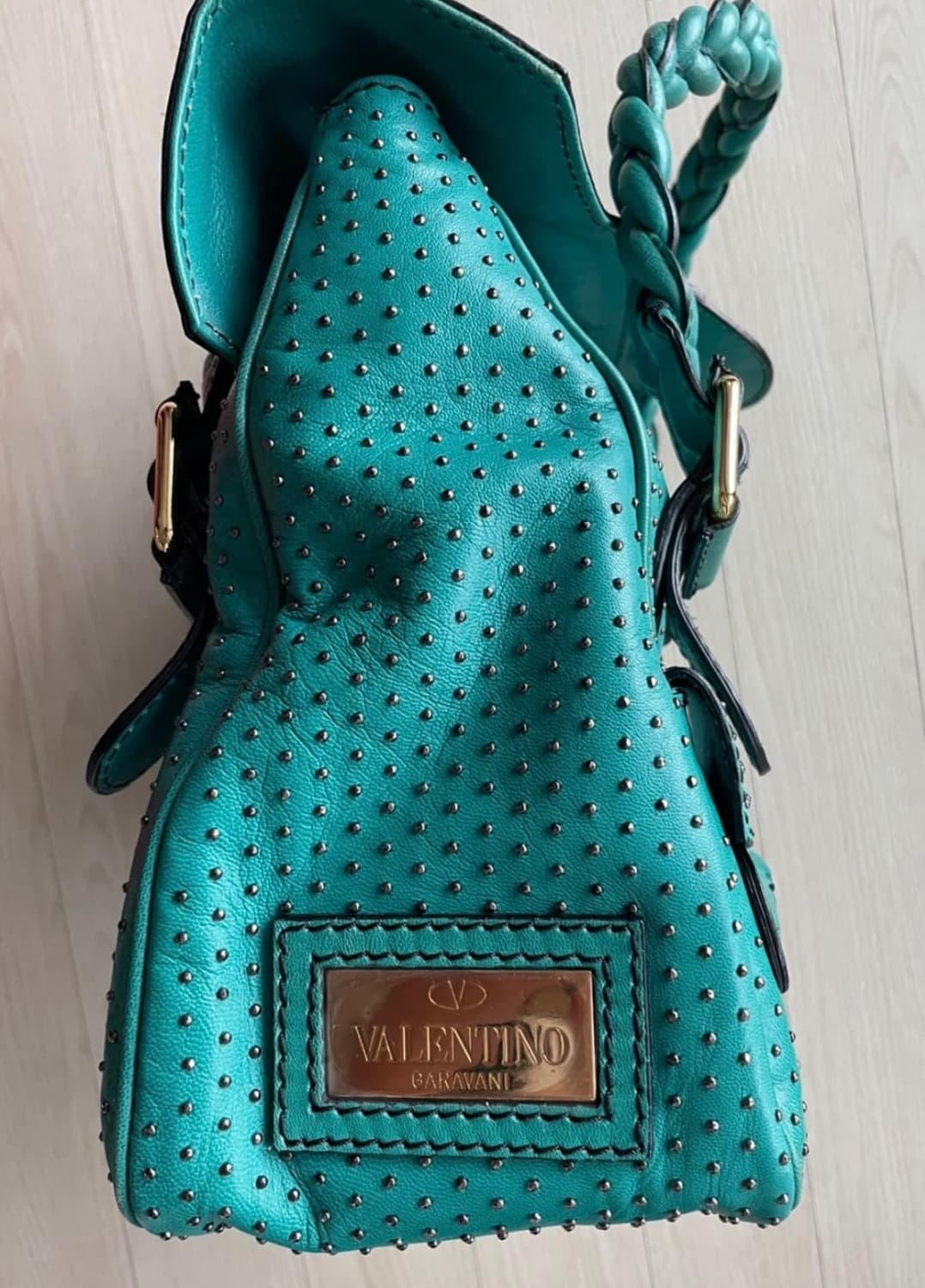 Valentino 발렌티노 페이던트 토드백 민트 상품이미지3