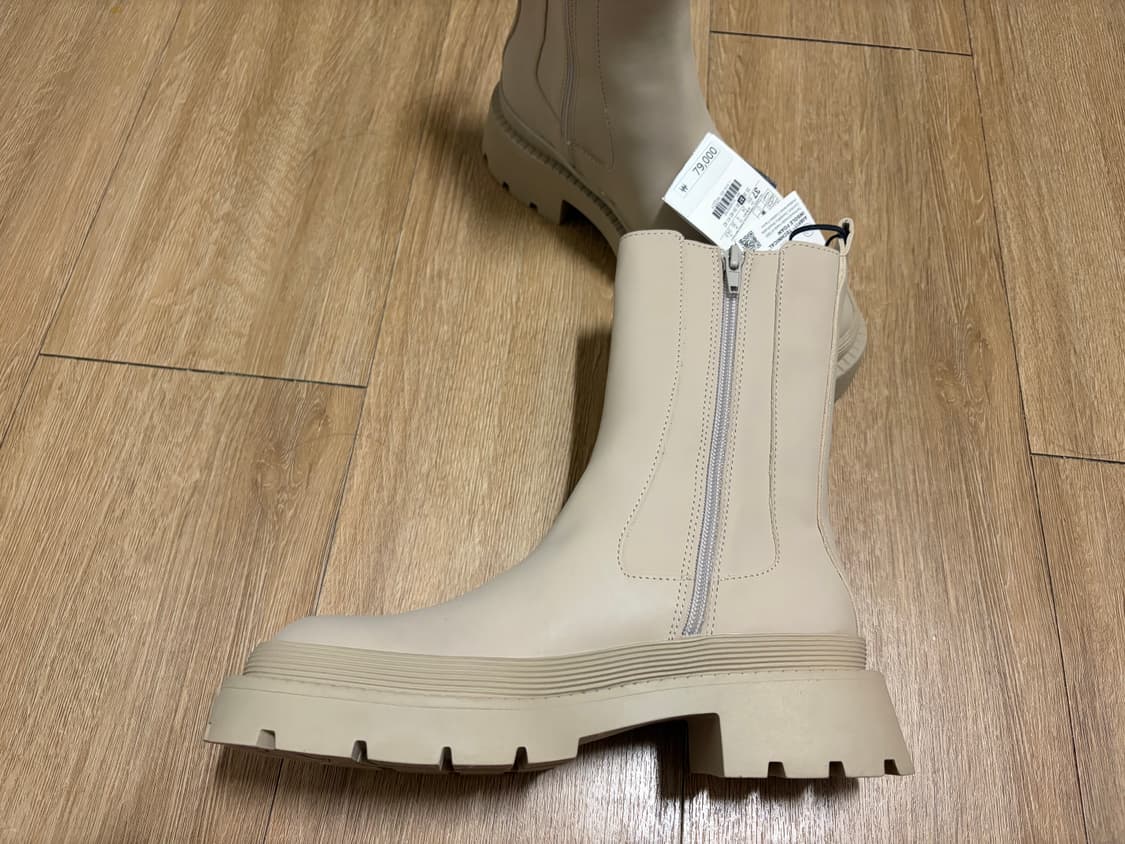 자라 아이보리 첼시부츠 워커 상품이미지3
