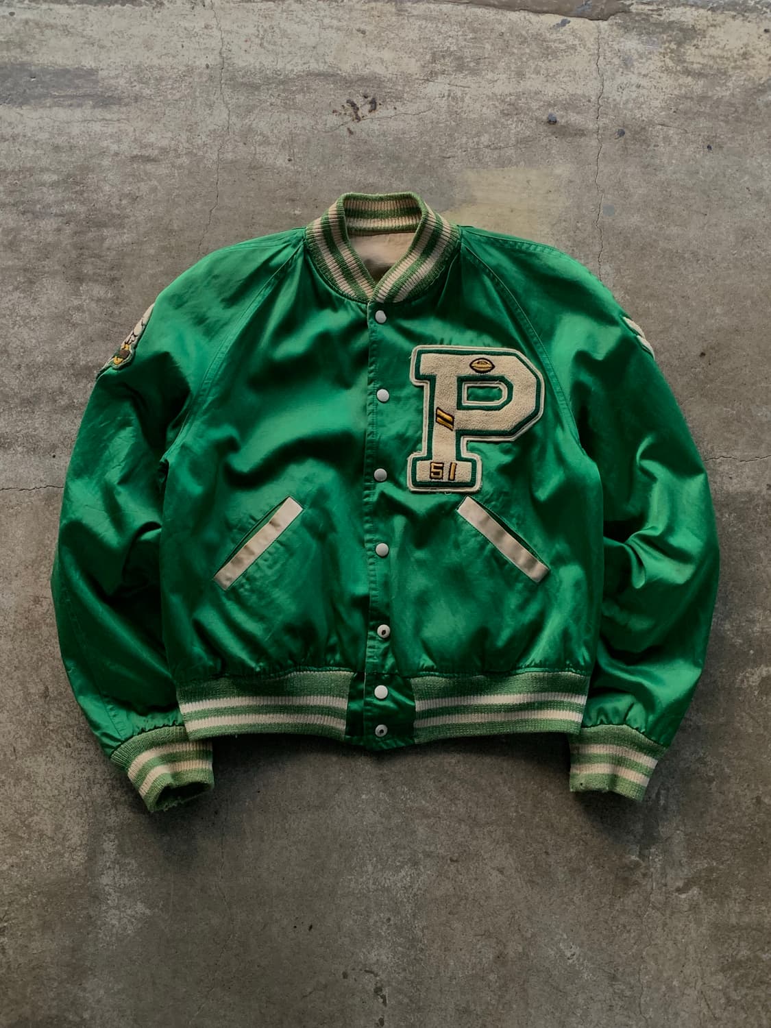 50s GAMEMASTER 레이온 코튼 리버시블 바시티 자켓 상품이미지1