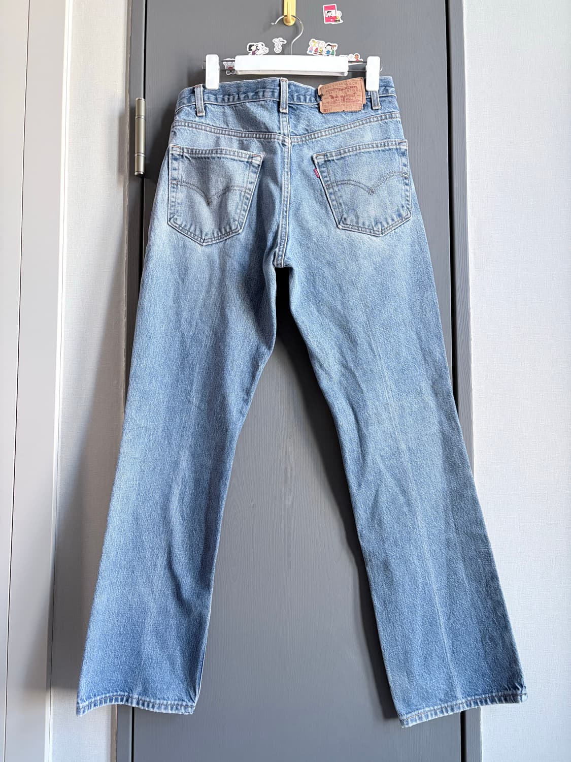 (33x32, 실측 32) 리바이스 517 USA 부츠컷 연청 상품이미지2