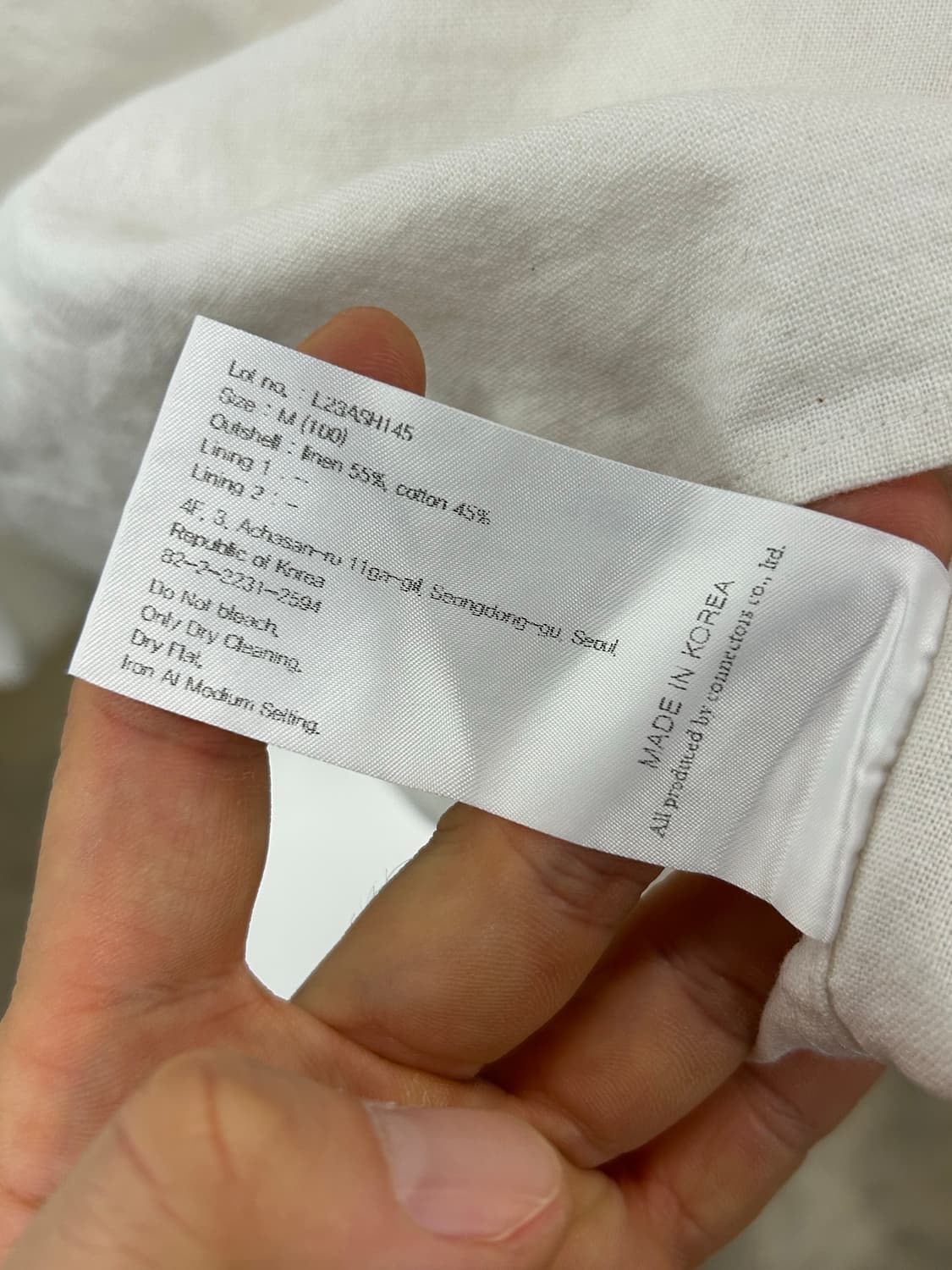 로드존그레이 화이트 헨리넥 셔츠 상품이미지6