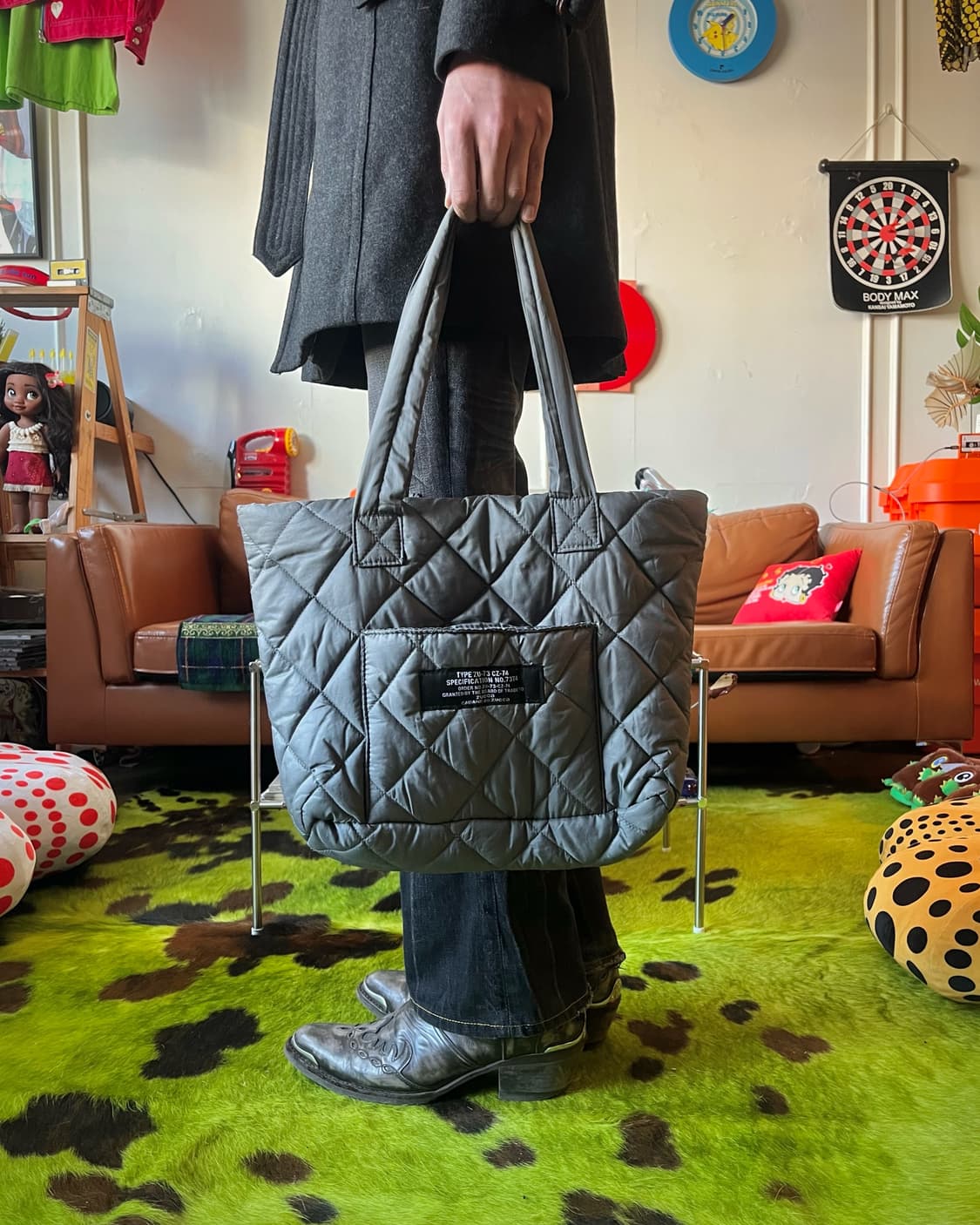 Cabane de ZUCCa Qualted Shoulder Bag 상품이미지2