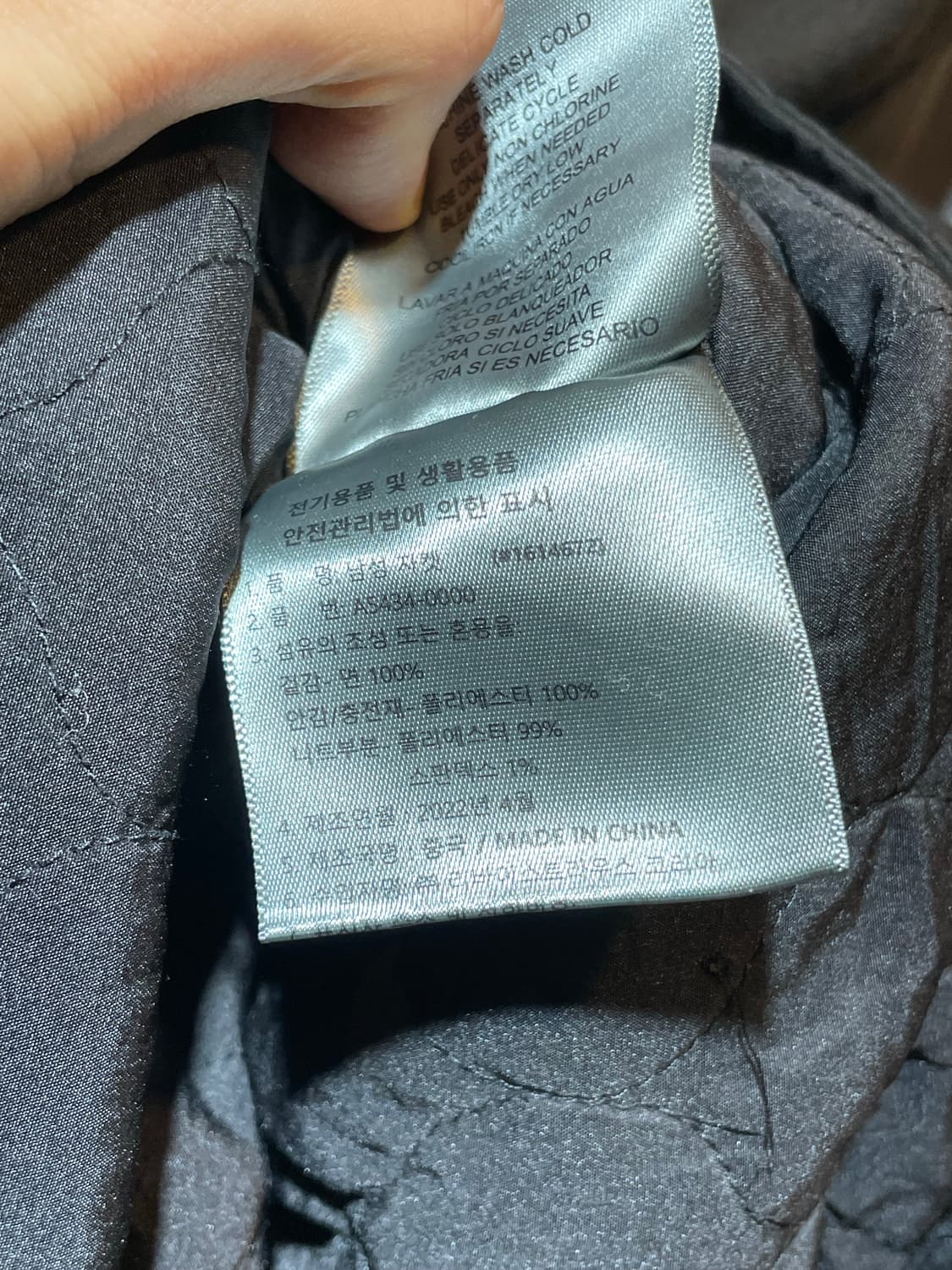 XL 리바이스 투포켓 워시드 블랙 야상 자켓 상품이미지7
