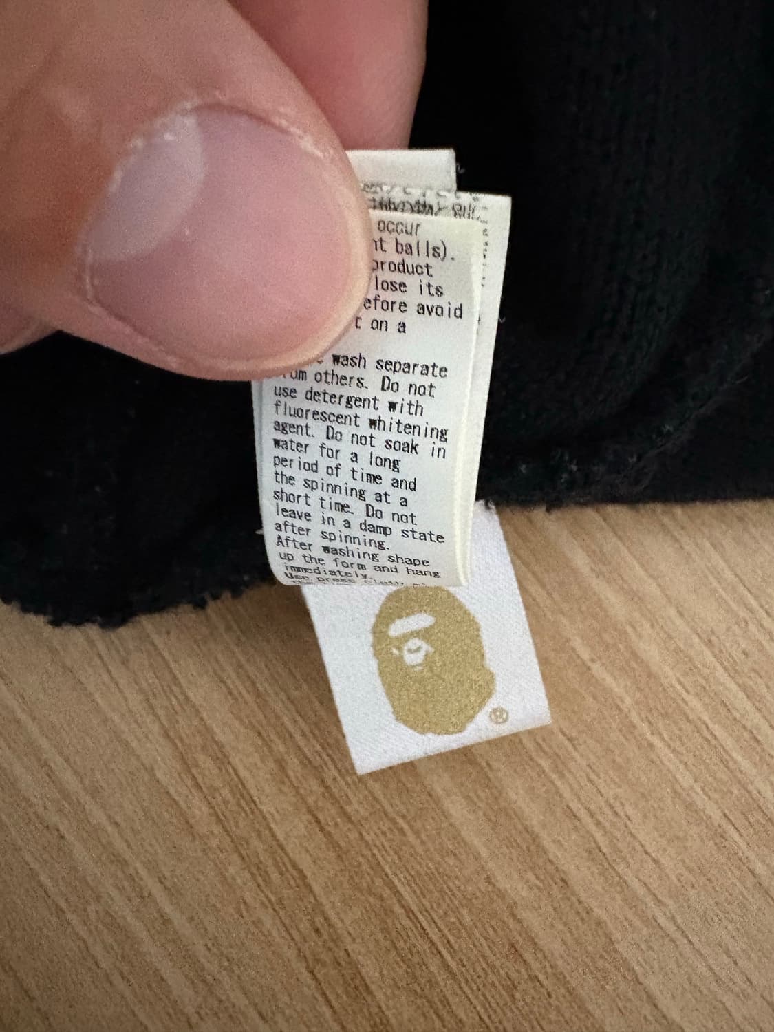 베이프 원포인트 사루 비니 블랙 상품이미지4