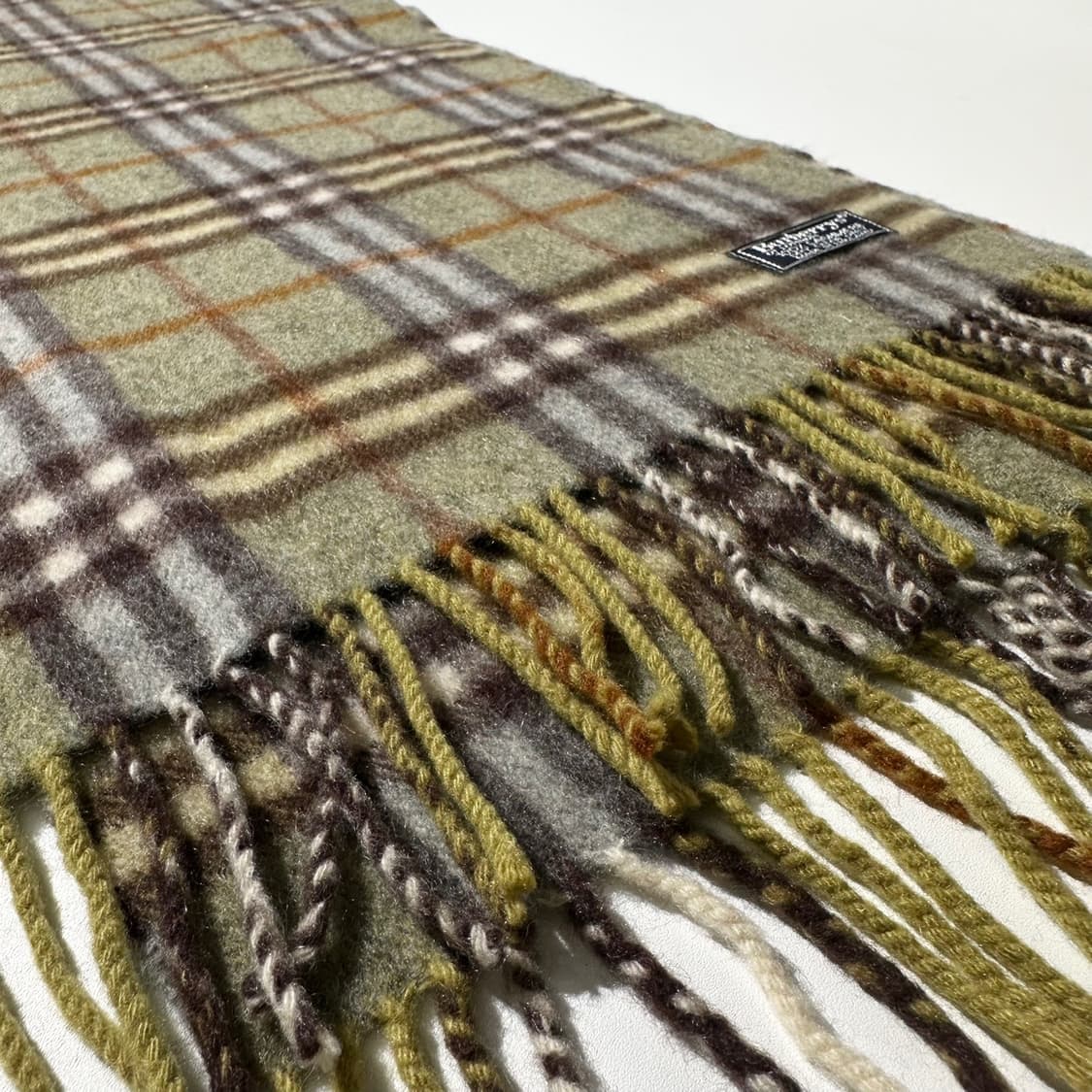 버버리 캐시미어 100% 체크 머플러 목도리 상품이미지4