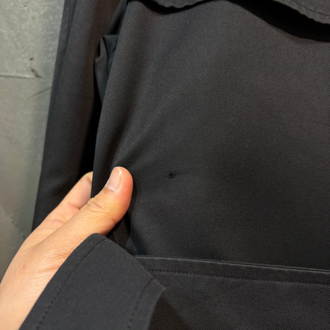 [M] BURBERRY 버버리 빈티지 블랙 더블 트렌치 코트 상품이미지5