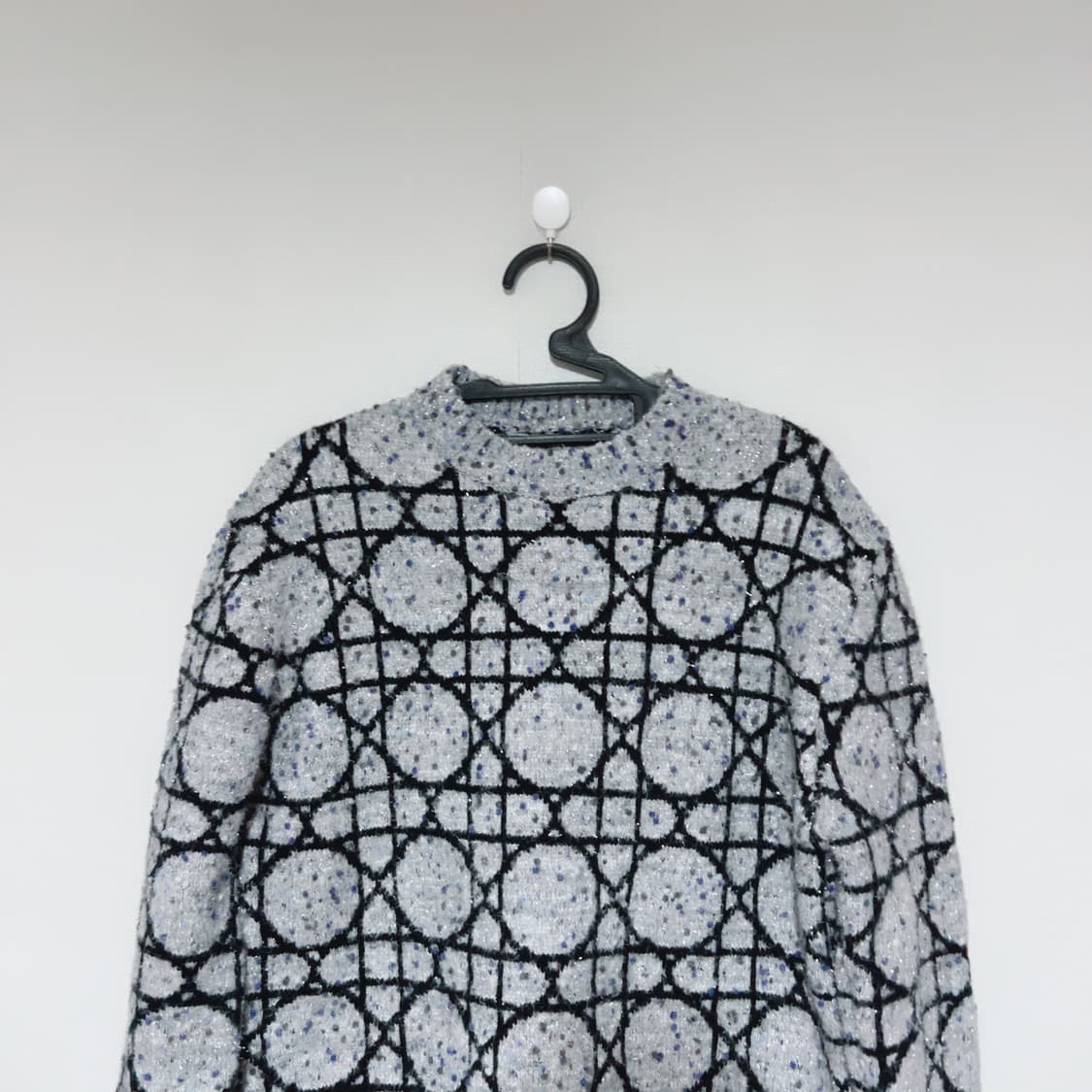 디올 그레이 로고패턴 젠더리스 니트 상품이미지2