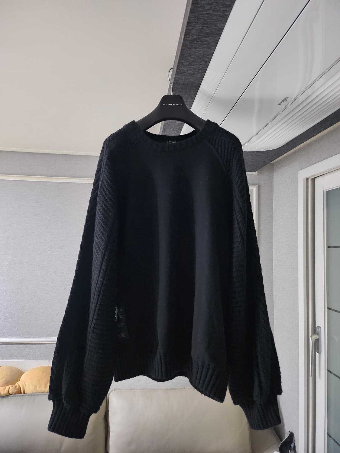 [거의 새것] 송지오 옴므 오버핏 니트 맨투맨 티셔츠 48 상품이미지1