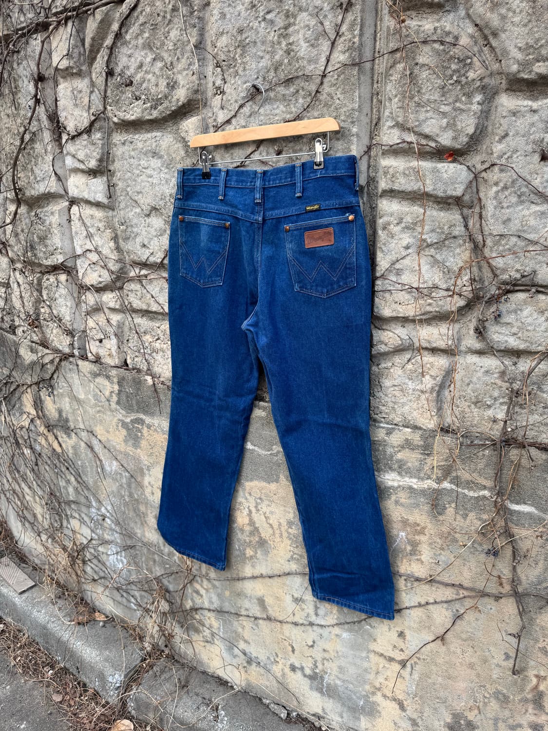 80s 랭글러 빈티지 912den 카우보이컷 워싱 데님 팬츠 부츠컷 상품이미지4