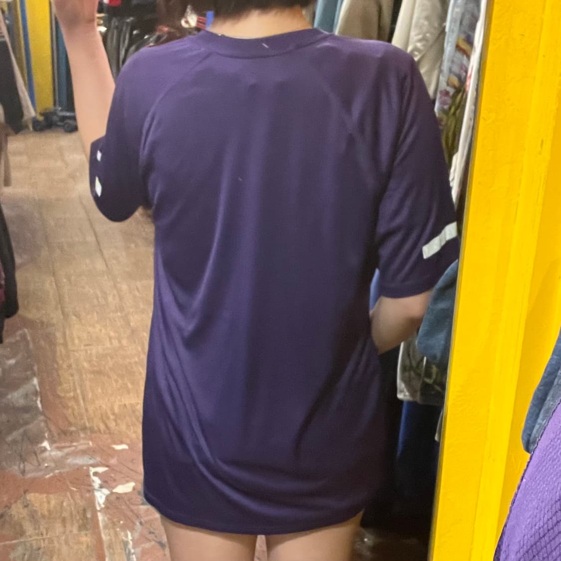 [HI] 빈티지 반팔져지 퍼플 상품이미지5