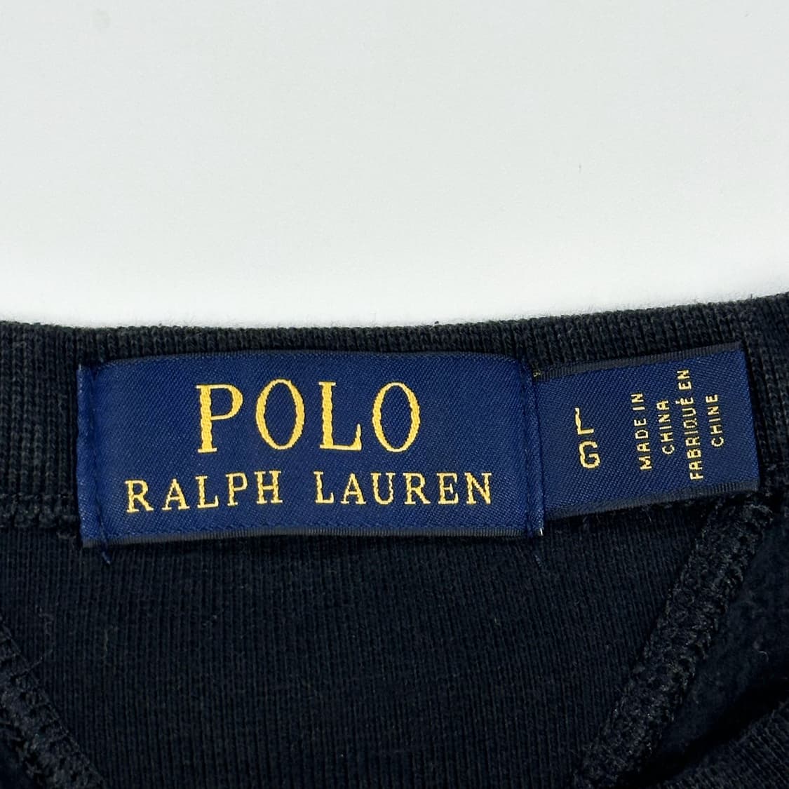 (사용감존재) 폴로 랄프로렌 베이직 맨투맨 블랙 L 상품이미지5