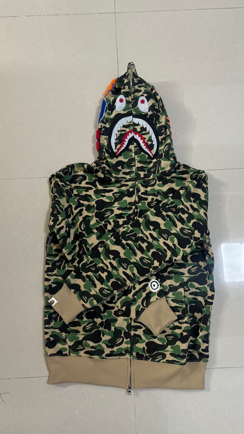 베이프 ABC 샤크 후드집업 그린 녹계 상품이미지1